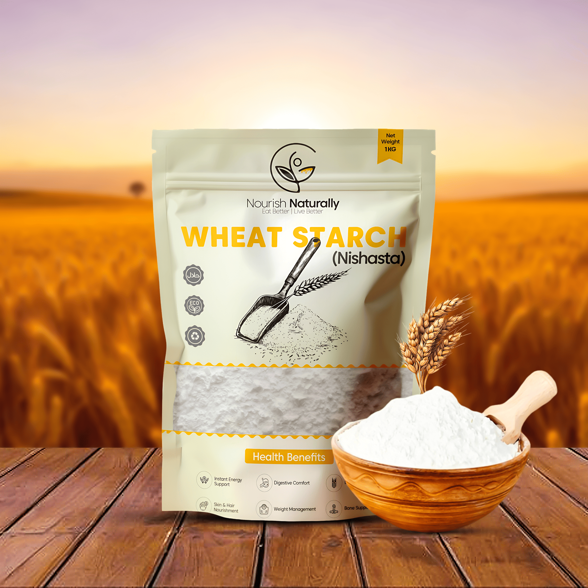 wheat staech feature image (1) Wheat starch(Nishasta) - Image 1